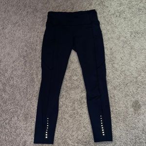 Black Lululemon fast and free legging size 6